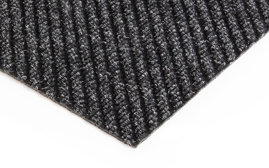 toughrib diagonal charcoal entrance mattting